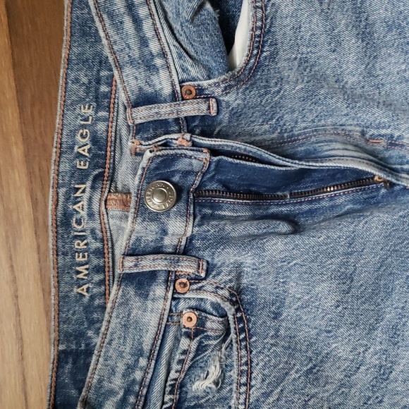 American eagle baggy ripped jeans sz 0 NWOT - Picture 7 of 11
